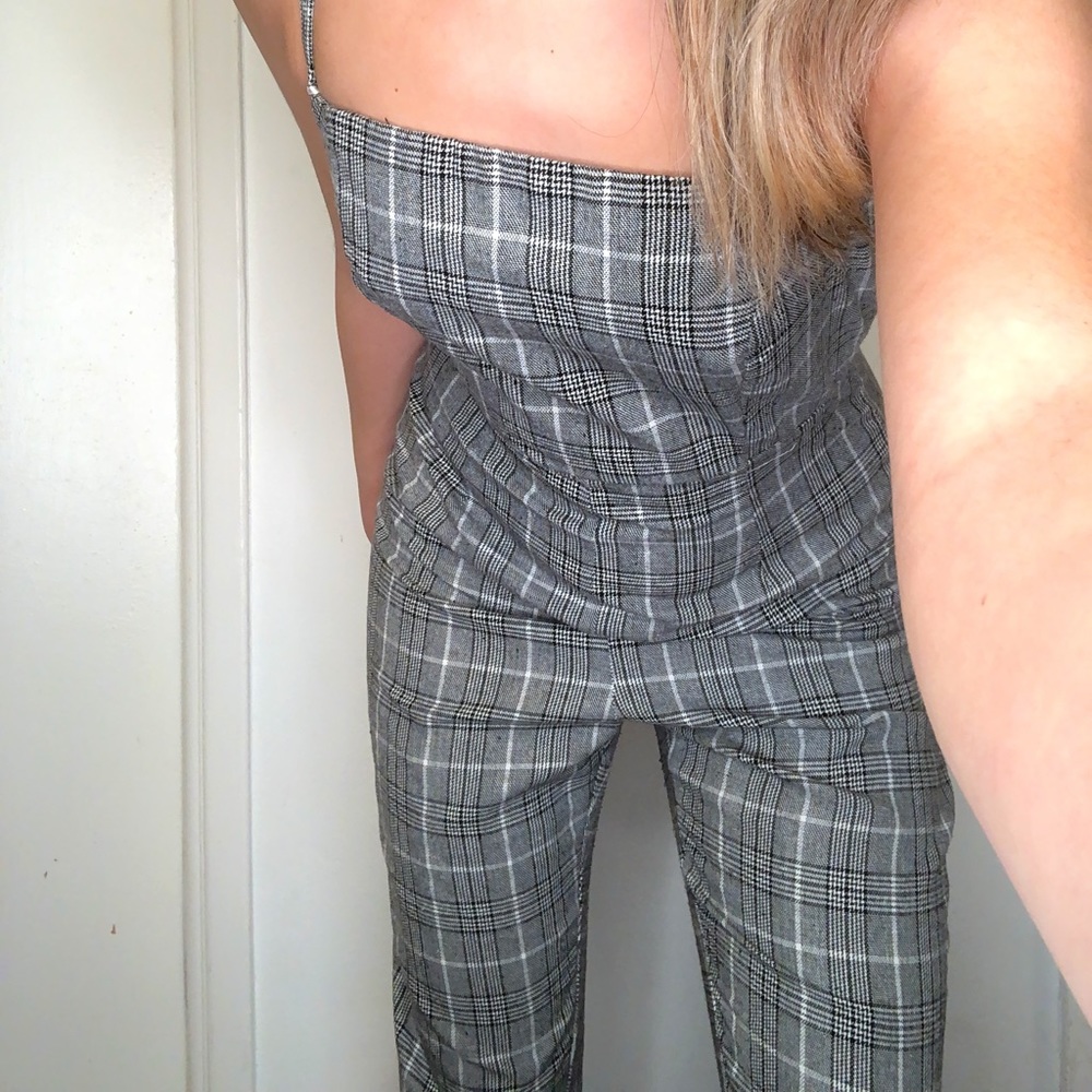 Plaid Jumpsuit